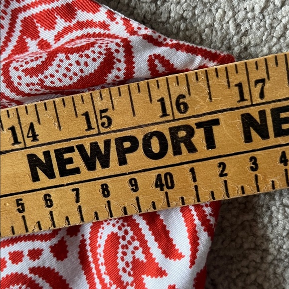 Ann Taylor Red Paisley Strappy Midi dress Size 6 - Picture 8 of 10